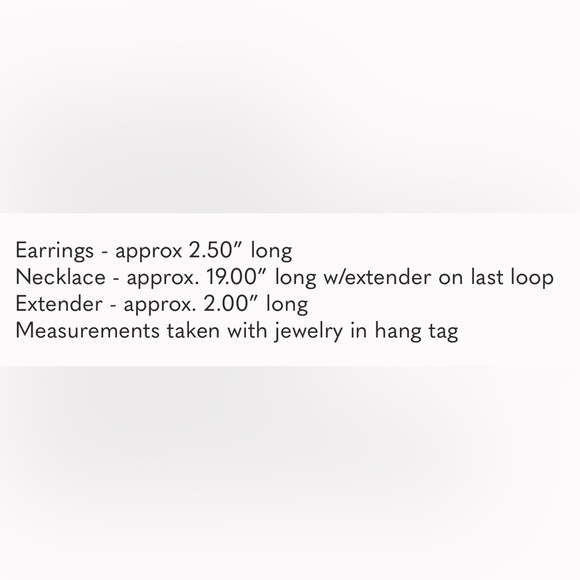 Fringe Crystal Statement Collar Necklace Earring Set NWT - (#0053) - Picture 2 of 2